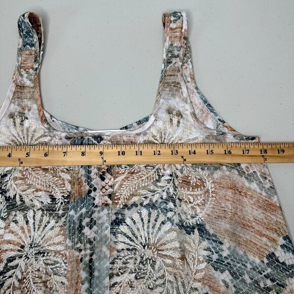 Love Kyla Tank Dress Size S Silk Blend Seo Iris Embroidered Hi Lo - Picture 6 of 8